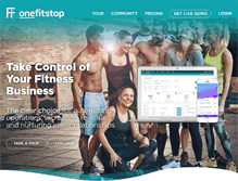 Tablet Screenshot of onefitstop.com